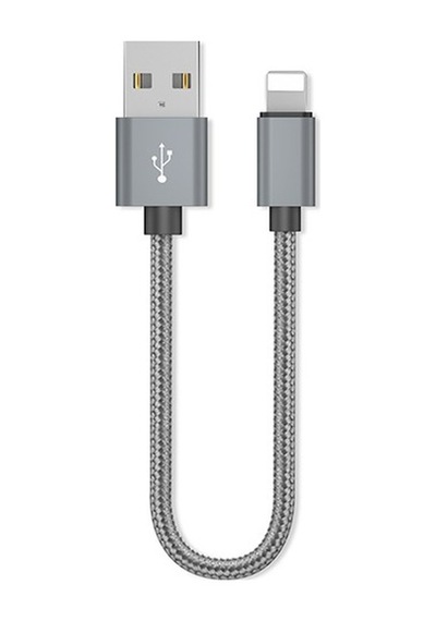 Ally Apple iPhone Uyumlu iOS 3.0A Hızlı Şarj Halat Usb Kablo 20Cm (324799018)