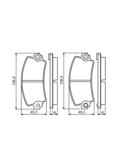 Fren Balatası - Dacia Pick Up, 1310 - Tecno-brake-braketcb70107