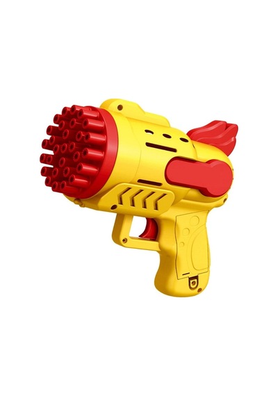 Led Light 29 Holes Bubbles Gun 29 Delikli Çoklu Köpük Atan Tabanca Sarı Köpük Tabancası Pilli Tabanca