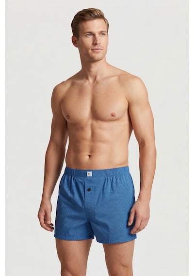 Cacharel Poplin Erkek Boxer 1113/nokta Kare Saks
