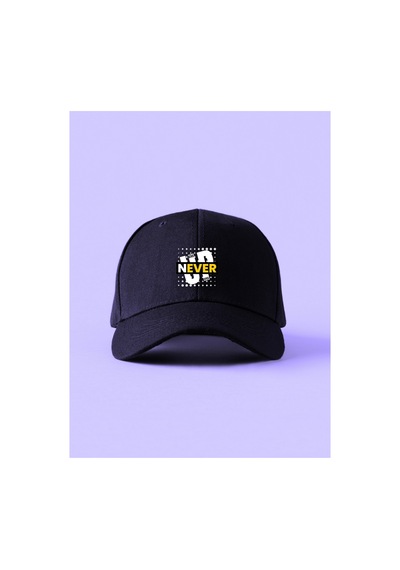 Caxis Never Unisex Model Ayarlanabilir Cırtlı Spor Şapka Orijinal Cap Lacivert
