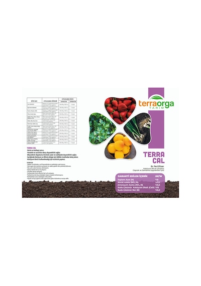 Terra Cal 1 Lt Sıvı Gübre Ec Fertilizer Kalsiyum Besin Çözeltisi 1 kg