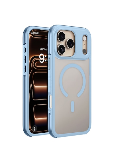 Buff Apple iPhone Uyumlu 18 Pro Max/17 Pro Max Magsafe Air Bumper Kılıf Light Blue Açık Mavi