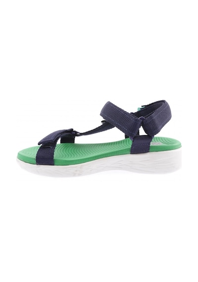 Dgn 103-23y Kadin Bantli Cirtli Sandalet 103-2265-R1071 Lacivert - Yeşil