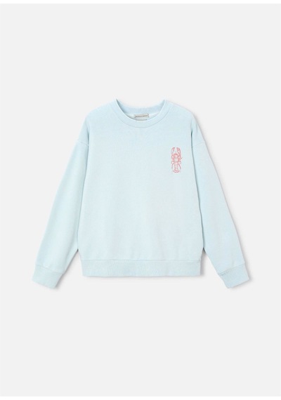 The Boston Kids Erkek Çocuk Baskılı Sweatshirt Mavi 6420