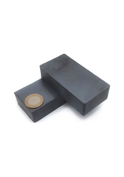 100x50x25 mm Ferrit - Seramik İşleme Mıknatıs (Y35 Kalite)