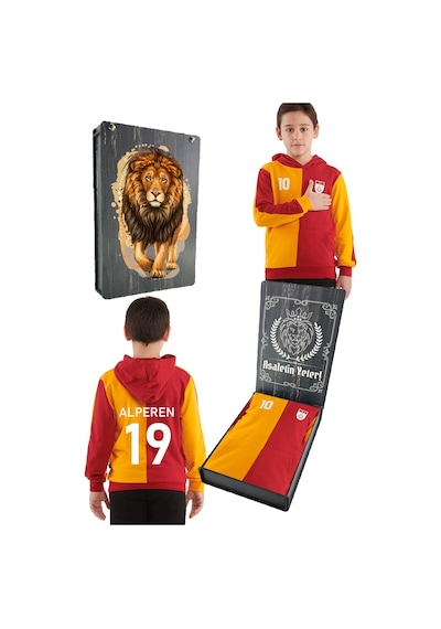 Galatasaray İsme Özel Metin Oktay Çocuk Sweat Kutulu 001