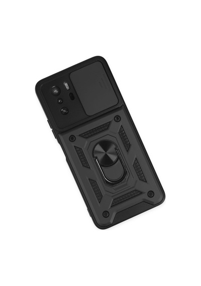X3 Gt Kılıf Pars Lens Yüzüklü Silikon - Siyah