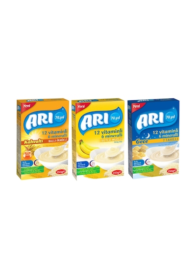 Arı Mama Pirinç Unu 250 Gr 3 Lü Karma Paket