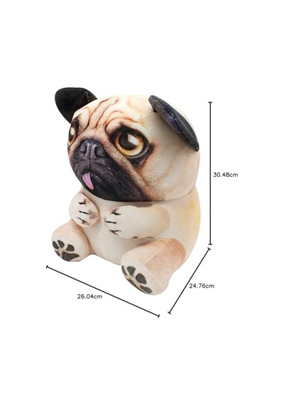 Büyük Peluş Oyuncak Pug Katie Genel