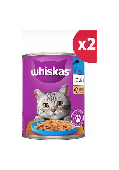 Whiskas Ton Balıklı Konserve Yaş Mama 400 G 2 Adet