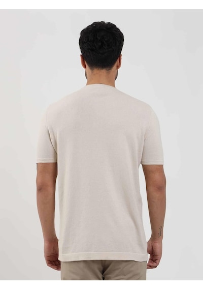 Dufy Bej Erkek Slim Fit Düz Düğmeli O Yaka Kazak - 104641-bej Bej
