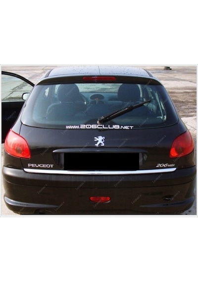 Peugeot 206 Krom Bagaj Alt Çıtası 2005 Üzeri Paslanmaz Çe...