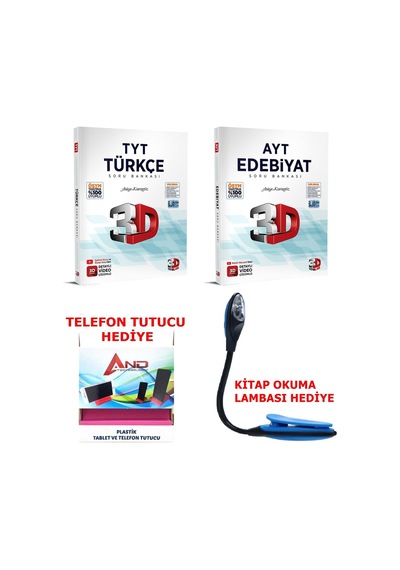 3d Tyt Türkçe-ayt Edebiyat Soru Bankası Seti