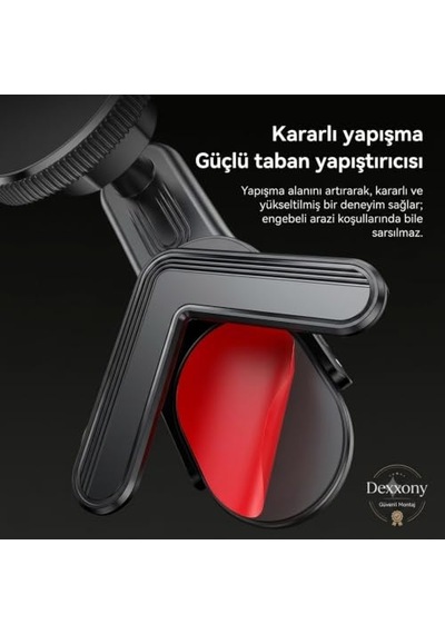 Magsafe Uyumlu Araç İçi Telefon Tutucu - Tesla Ve Tüm Araç Ekranı Arkası Montaj - 360 Dönebilen Katlanabilir G