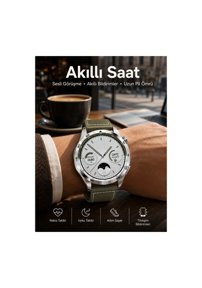 Akıllı Saat Bildirim Görme Sesli Görüşme Çoklu Kordon Gps Takibi Çok Renkli