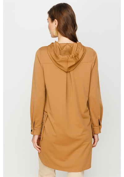 Esswaap Torba Cep Üzeri Taş İşli Fermuar Kapamalı Git Çık Tunik Camel-camel Camel Esswaap Torba Cep Üzeri Taş İşli Fermuar Kapamalı Git Çık Tunik Camel-camel Camel