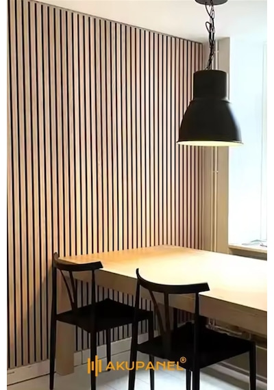 Akupanel Flex 60x245 Cm Meşe Renk Akustik Ahşap Duvar Paneli Meşe