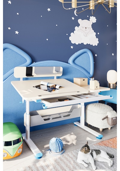 Vega Standart Yükseklik Ve Eğim Ayarlı, Bilgisayar Ve Oyuncu Masası, Ofis Ve Çalışma Masası Mavi Gri Vega Standart Yükseklik Ve Eğim Ayarlı, Bilgisayar Ve Oyuncu Masası, Ofis Ve Çalışma Masası Mavi Gri