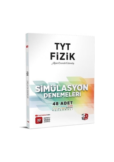 Çözüm 3D Yayınları Tyt Fizik Deneme Sınavı 48Li Simülasyon