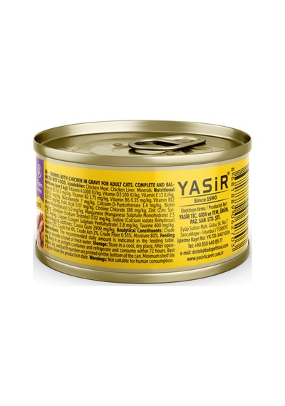 Bado Gurme Yaş Yetişkin Kedi Maması Tavuklu 85 Gr 36 Adet