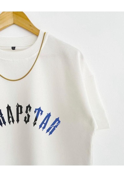 Altamira Unisex Trapstar Baskılı Oversize Bisiklet Yaka Kısa Kollu Pamuklu T-shirt 001