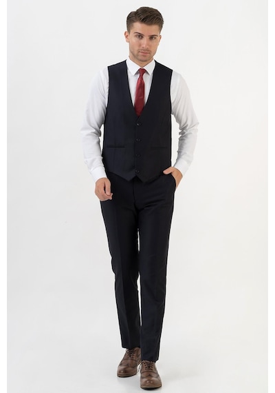 White Stone Piacenza Ty2002 Slim Fit 6 Drop Düz Takım Elbise Laci - 52 Lacivert