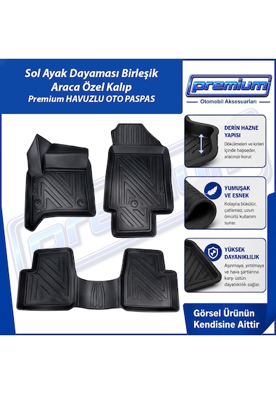 Citroen C3 Aircross Hybrit Paspas Araca Özel Hybrid Paspas 2025 Sonrası Derin Havuzlu Premium Oto Paspas