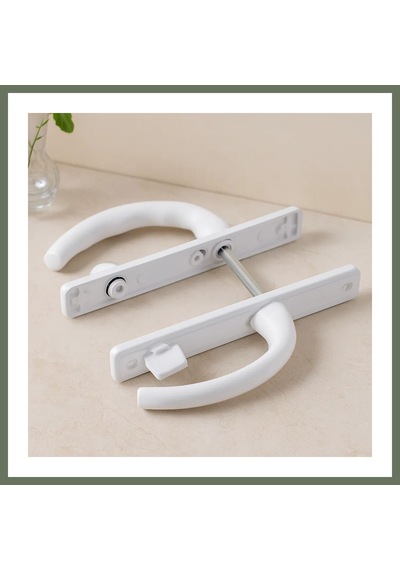 Bezos Pvc Kilitli Banyo/wc Kapı Kolu Beyaz Bezos1