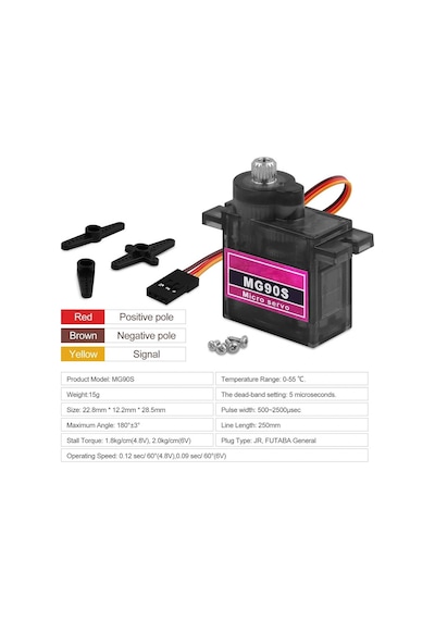 Mg90s Tower Pro Micro Servo Motor 180