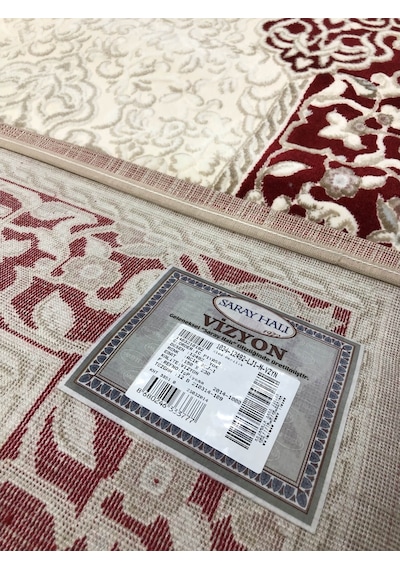 Saray Halı Vizyon 12492 Lj-1 Kırmızı Beyaz 4 M2 Halı !