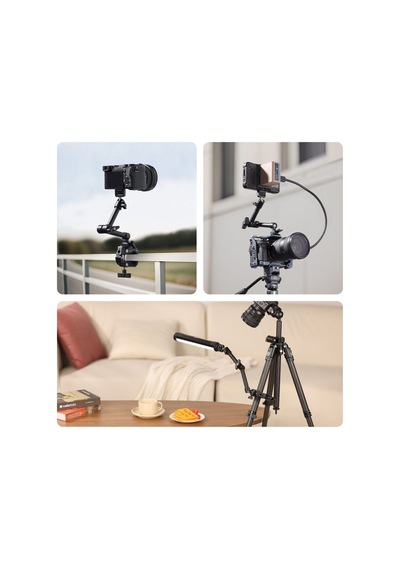 Ulanzi Hd02 Super Clamp 3kg 360 Ball Head Ayarlanabilir Kelepçe - T099