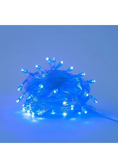 Buffer 10 Metre 100 Ledli 8 Fonksiyonlu Dekoratif Lambader Mavi Lamba