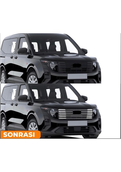 Ford Courier Krom Ön Panjur, 8 Parça 2023 Ve Üzeri 304 Paslanmaz