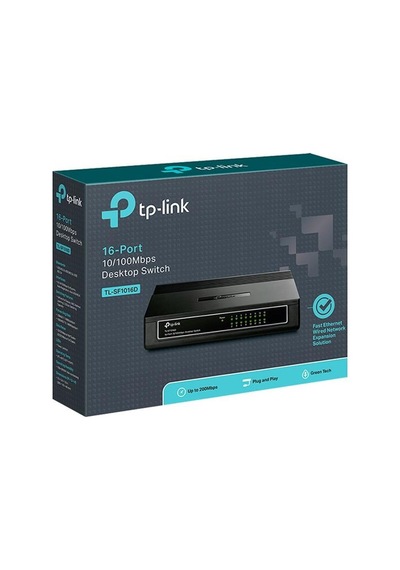 Tp-link Tl-sf1016d 16 Port 10-100 Mbps Ethernet Switch