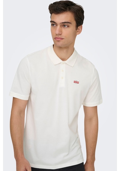 Only & Sons Erkek Polo Yaka T Shirt 22036883 Krem Krem