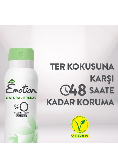 Emotion Natural Breeze Kadın Alüminyumsuz Vegan Deodorant 4x200 Ml