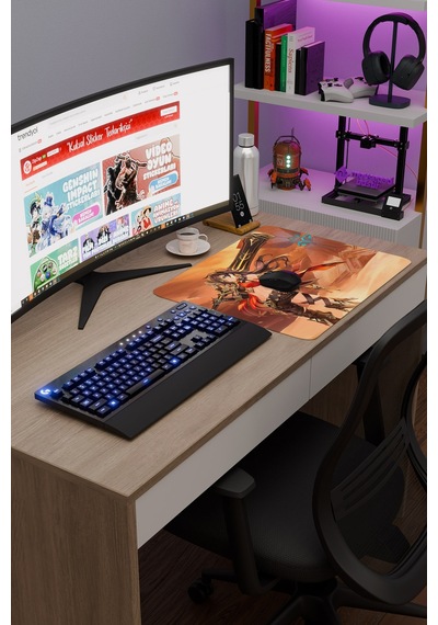 Dehya Genshin Impact Anime Gacha V2 - 48x40 Xl Gaming Mouse Pad Fare Altlığı