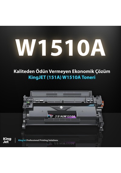 Kingjet Hp Uyumlu 151a W1510a Standart Kapasiteli Çipli 20'li Paket Uyumlu Toner Mfp 4103fdw