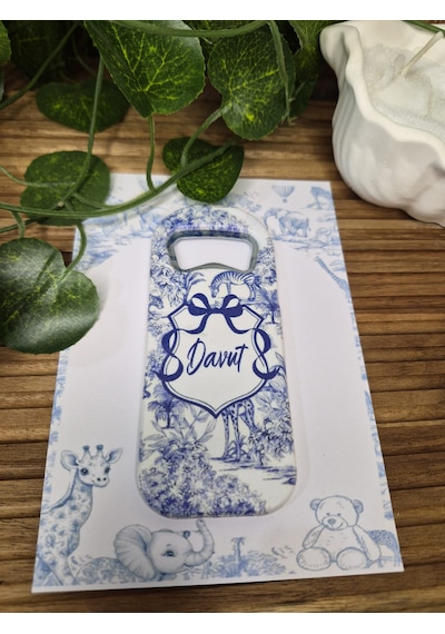 Safari Temalı Erkek Bebek Mavi Açacak 20li Paket -