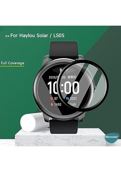 Solar Ls05 Tam Kaplayan Cam Ekran Koruyucu Siyah