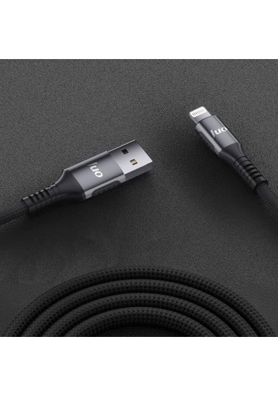 12w 2.4a Usb-a To Lightning İpad İle Uyumlu Örgülü Hızlı Şarj Ve Data Kablosu 2 Metre