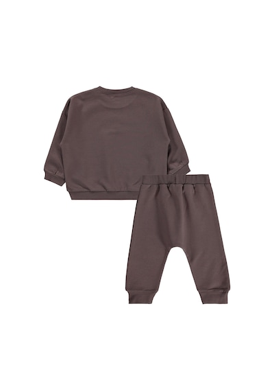 Civil Baby Cvl Baskılı Basic 6-18 Ay Takım - Kahve