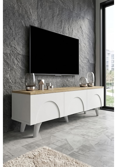 Eko Bohem Tv Ünitesi 150 Cm - Modern Tv Sehpası Beyaz
