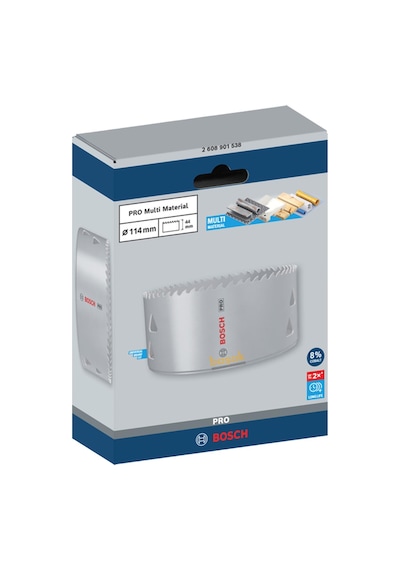 Bosch Pro 114 Mm Multi Vidalı Bi-metal Panç 2608901538