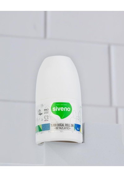 %100 Doğal Roll On Beyazlatıcı Etkili Deodorant Ter Kokusu Önleyici Bitkisel Lekesiz Vegan 50 Ml