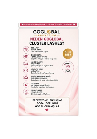 Takma Kirpik Seti 8 Farklı Model Cluster Kirpik Anime Manga Wispy Doğal Ve Hacimli