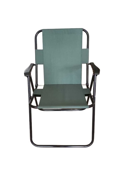 Plastik Kollu Katlanir Piknik Ve Kamp Sandalyesi Yesil 46,5x40,5x41 Cm Sirt 57x55x81 Cm Yeşil