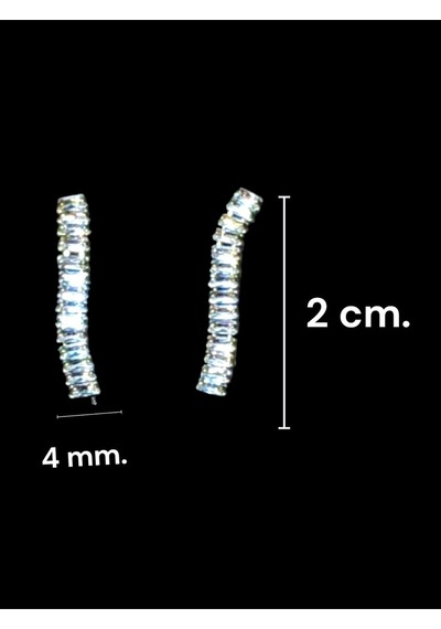 Işıltılı Tam Tur Su Yolu Set Altın Kaplama Baget Görünümlü Zirkon Taşlı Gold