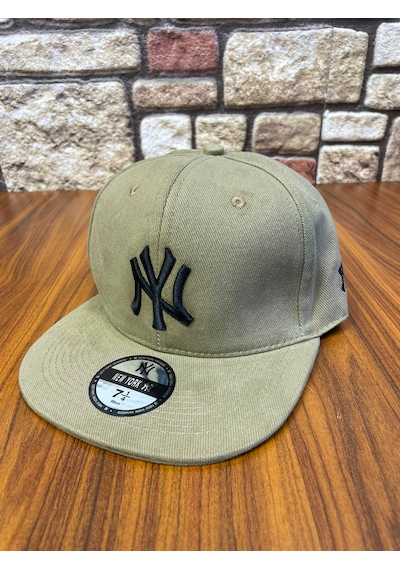 Hamze Ny New York Nakış Hip-hop Snapback Rapper Basket Beyzbol Şapka Cap Koyu Bej